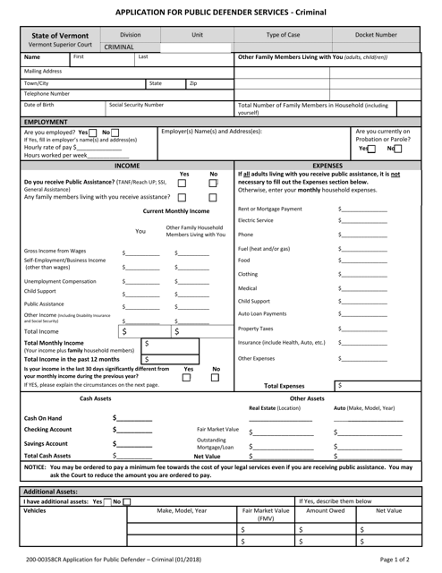 Form 200-00358CR  Printable Pdf