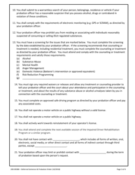 Form 200-00388 Deferred Sentence and Probation Order - Vermont, Page 3