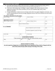 Form 400-00802 Child Support Order - Vermont, Page 6