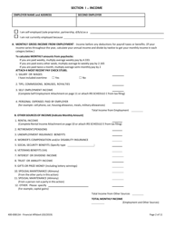 Form 400-00813A Financial Affidavit - Vermont, Page 2