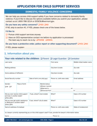 Form OCS202A Application for Child Support Services - Vermont, Page 3