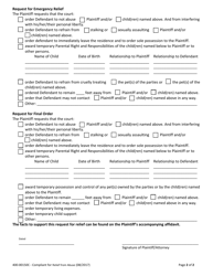 Form 400-00150C Compliant for Relief From Abuse - Vermont, Page 2