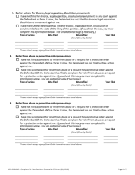 Form 400-00836NR Complaint for Non-resident Divorce No Children - Vermont, Page 4