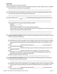 Form 400-00878 Final Stipulation - Property, Debts and Spousal Support - Vermont, Page 4