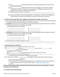 Form 400-00878 Final Stipulation - Property, Debts and Spousal Support - Vermont, Page 5