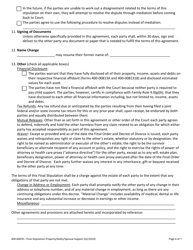 Form 400-00878 Final Stipulation - Property, Debts and Spousal Support - Vermont, Page 6