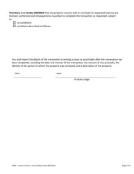Form PG86 License to Sell or Convey Real Estate or Personal Property - Vermont, Page 2
