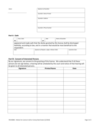 Form 700-00084 Motion for License to Sell or Convey Real Estate or Personal Property - Vermont, Page 2