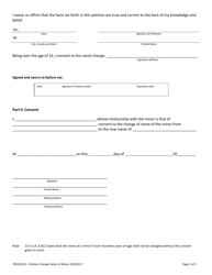 Form 700-00123 Petition to Change Name of Minor - Vermont, Page 2