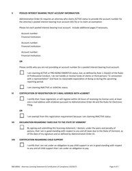 Form 900-00001 Attorney Licensing Statement and Certification of Compliance With the Rules for Mandatory Continuing Legal Education - Vermont, Page 4