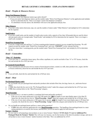 Application for Retail License - Vermont, Page 2