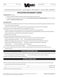 Form 805-4 Application for Banquet License - Virginia, Page 7