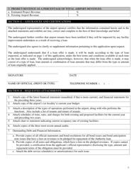 Virginia Airports Loan Program Application Form - Virginia, Page 5