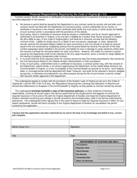 Contract Carrier Permit Application Form - Virginia, Page 2