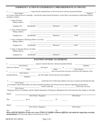 Form DCR199-107 Transfer of Impounding Structure Notification From Past Owner to New Owner - Virginia, Page 2
