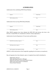 Form DCR199-225 Transfer of Virginia Agricultural Best Management Practices Cost-Share Program (Vacs) Allocated Cost-Share Funds - Virginia, Page 2