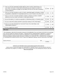 Registration Application Form - Special Conservator of the Peace - Virginia, Page 3