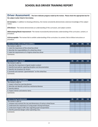 School Bus Driver Training Report Form - Virginia, Page 2