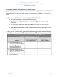 Residential Substance Abuse Treatment (Rsat) Grant Program Performance Measures - Virginia, Page 9