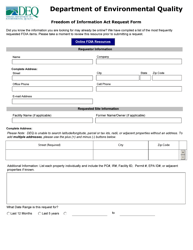 Freedom of Information Act Request Form - Virginia