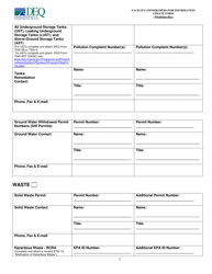 Facility/ Owner/Operator Information Update Form (Multimedia) - Virginia, Page 3