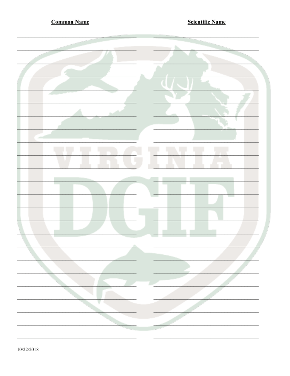 Application to Hold and Sell Certain Fish, Snakes, Snapping Turtles,  Hellgrammites for Sale - Virginia, Page 4