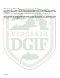 Application for Permit to Deal in Furs - Virginia, Page 2