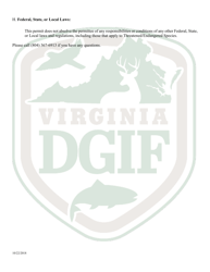 Application to Possess, Propagate, Buy and Sell Largemouth Bass (Black Bass) and Other Members of the Sunfish Family in Virginia - Virginia, Page 5