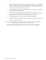 Form BRT-006 Transfer of Abandoned Boat - Virginia, Page 2