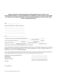 Form BRT-006 Transfer of Abandoned Boat - Virginia, Page 4