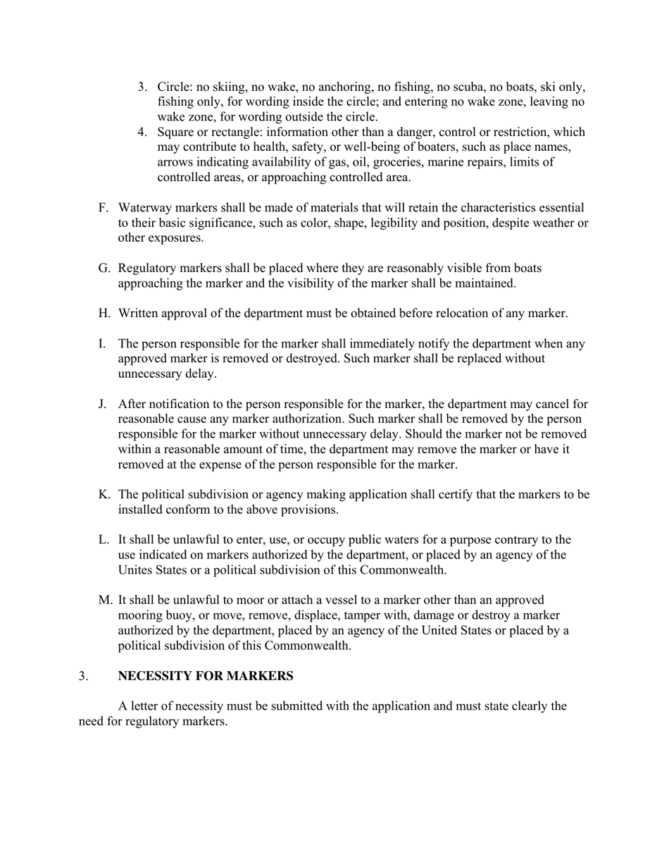 Application for Establishment of Regulatory Markers on Public Waters of Virginia - Virginia, Page 4