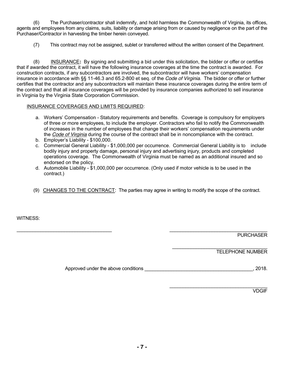 2019 Virginia Notice of Timber Sale (Regeneration Harvest) - Briery ...