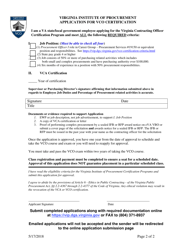 Application for Vco Certification - Virginia, Page 2