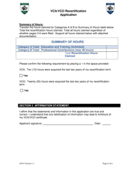 Vca/Vco Recertification Application Form - Virginia, Page 6