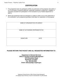 Surplus Property - Eligibility Update Form - Virginia, Page 6