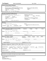 Form 16857 Clinical Microbiology/Virology Request Form - Virginia, Page 2