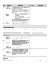 Form 6954 Tuning Fork Laboratory Inspection Checklist - Virginia, Page 2
