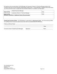 Form 6980 Corrective Action Form - Virginia, Page 3