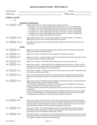 Laboratory Inspection Checklist - Velap Chapter 45 - Chemical Testing - Virginia, Page 2