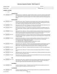Laboratory Inspection Checklist - Velap Chapter 45 - Chemical Testing - Virginia, Page 4
