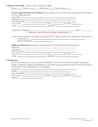 Preliminary Information Form (PIF) for Individual Properties - Virginia, Page 5
