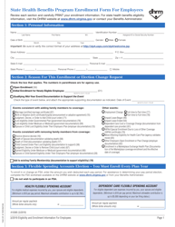 Form A10385 &quot;State Health Benefits Program Enrollment Form for Employees&quot; - Virginia
