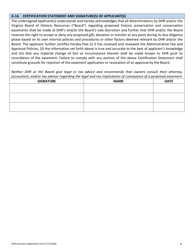 Easement Application Form - Virginia, Page 9