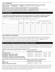 Form A10387 State Health Benefits Program Enrollment Form for Retirees, Survivors and Ltd Participants - Virginia, Page 2