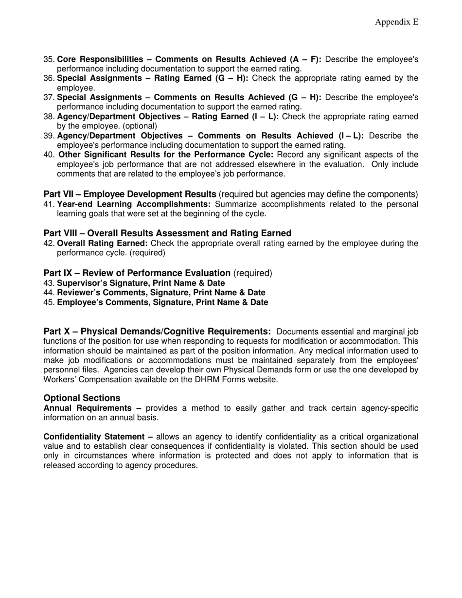 Instructions for Appendix E Employee Work Profile (Ewp) - Virginia, Page 3