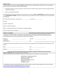 Permit Application and Notification for Lead Abatement and Renovation - Virginia, Page 3