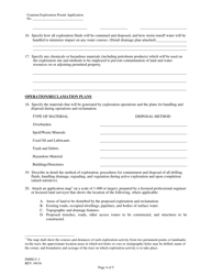 Form DMM-U-1 Application for Uranium Exploration Permit - Virginia, Page 4