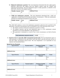 Form 032-04-0090-03-ENG Virginia Adoption Assistance Agreement - Virginia, Page 3