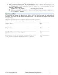 Form 032-04-0090-03-ENG Virginia Adoption Assistance Agreement - Virginia, Page 8