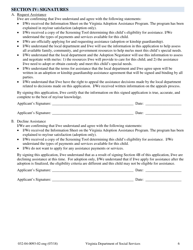 Form 032-04-0093-02-ENG Application for Assistance - Virginia, Page 6